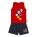 Vasaras pidžamu zēniem Mickey Mouse Sarkans