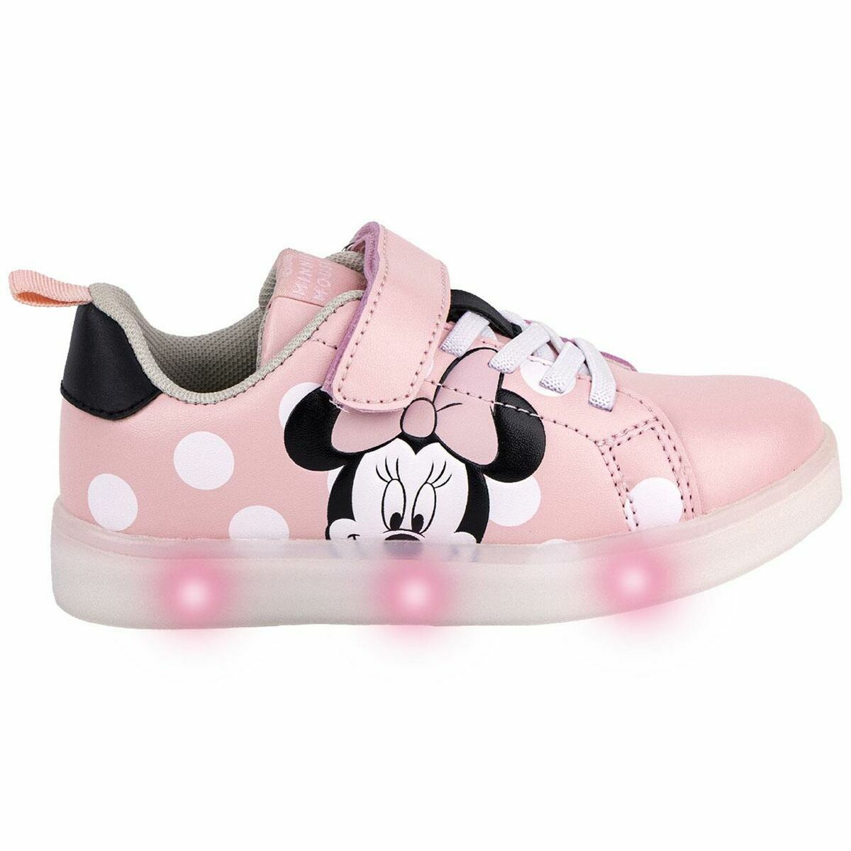 Baskets LED Minnie Mouse Rose Velcro