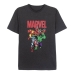 Koszulka z krótkim rękawem Męska Marvel Szary Ciemny szary Dorosłych