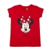 Barn T-shirt med kortärm Minnie Mouse Röd