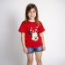 Koszulka z krótkim rękawem dla dzieci Minnie Mouse Czerwony