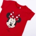 Koszulka z krótkim rękawem dla dzieci Minnie Mouse Czerwony