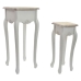 Postranní stolek DKD Home Decor Versalles Jedle Dřevo Bílý 35 x 35 x 80 cm