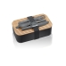 Lunch box Gefu G-12376 Black 1 L Stainless steel Plastic Rectangular