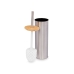 WC kefa Striebristý Bambus Nerezová oceľ 9,5 x 27,5 x 9,5 cm (6 kusov)