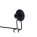Toallero de barra Negro Acero ABS 54 x 15 x 6,5 cm (12 Unidades) Doble