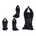 Figură Decorativă Gorilă Negru 18 x 36,5 x 19,5 cm