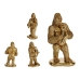 Decoratieve figuren Gorilla Saxofoon Gouden 18,5 x 38,8 x 22 cm