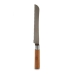 Vroubkovaný nůž Dřevo Bambus Nerezová ocel