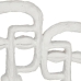 Koristehahmo Kasvot Valkoinen Polyresiini (27 x 32,5 x 10,5 cm)