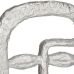 Deko-Figur Gesicht Silberfarben Polyesterharz (19,5 x 38 x 10,5 cm)