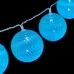 Guirlande de boules LED Ø 6 cm 2 m Turquoise