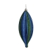Christmas bauble Streched 8,5 x 3,5 x 19 cm Blue Green PVC