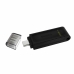 USB Zibatmiņa Kingston DT70/256GB 256 GB Melns