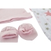 Sæt med tøj DKD Home Decor Blå Pink 0-6 måneder Stjerner (7 Dele) (2 enheder)