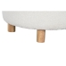 Stolička Home ESPRIT Bílý Polyester Dřevo Dřevo MDF 48 x 48 x 43 cm