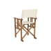 Garden chair Home ESPRIT White Brown Acacia 52 x 53 x 87 cm