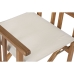 Záhradná stolička Home ESPRIT Biały Brązowy Drewno akacjowe 52 x 53 x 87 cm