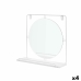 Sieninis veidrodis Balta Metalinis Medžio MDF 33,7 x 30 x 10 cm (4 vnt.)