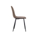 Chair Brown Cloth Fleece 45 x 89 x 53 cm (4 Units)