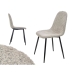 Chair Grey Cloth Fleece 45 x 89 x 53 cm (4 Units)