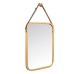 Hanging mirror Natural Leather Bamboo Rectangular 34 x 41,5 x 1,5 cm (6 Units)