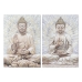 Maleri Home ESPRIT Buddha Orientalsk 70 x 3 x 100 cm (2 enheter)
