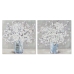 Cadre Home ESPRIT Shabby Chic Vase 80 x 3 x 80 cm (2 Unités)