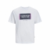 Men’s Short Sleeve T-Shirt Jack & Jones Lafayette Box White