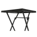 Miza komplet in 2 stoli Home ESPRIT Črna Jeklo sintetični ratan 58 x 58 x 71,5 cm