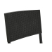 Conjunto de Mesa con 2 Sillas Home ESPRIT Negro Acero ratán sintético 58 x 58 x 71,5 cm