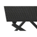 Conjunto de Mesa con 2 Sillas Home ESPRIT Negro Acero ratán sintético 58 x 58 x 71,5 cm