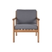 Set masă cu Trei scaune Home ESPRIT Maro Gri Salcâm 120 x 72 x 75 cm