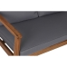 Tisch mit 3 Sesseln Home ESPRIT Braun Grau Akazienholz 120 x 72 x 75 cm