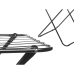 Estendal de Roupa Dobrável Preto 183 x 50,5 x 104 cm Telescópico (6 Unidades)