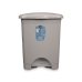 Pedal bin Grey Plastic 30 L (4 Units)