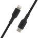Kabel USB-C na Lightning Belkin CAA004BT2MBK 2 m Černý