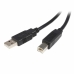 USB A uz USB B Kabelis Startech USB2HAB1M            Melns