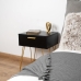Noční stolek Vinthera Moa Černý Plastické 40 x 30 x 50 cm