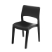 Garden chair Progarden Klik Klak 52 x 53,5 x 82 cm Stackable Anthracite