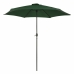 Umbrelă de soare Aktive 300 x 245 x 300 cm Aluminij Zelena