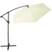 Пляжный зонт Aktive BANANA 300 x 255 x 300 cm Alumīnijs Krēmkrāsa Ø 300 cm
