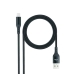 Cable Lightning NANOCABLE 10.10.0401-COBK 1 m Negro