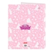 Gyűrűs iratgyűjtő Disney Princess Magical Bézs szín Rózsaszín A4 26.5 x 33 x 4 cm