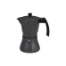 Italian Coffee Pot EDM Black Aluminium 9 Cups Induction