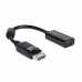 Adaptador DisplayPort a HDMI DELOCK Adaptador DisplayPort > HDMI 13 cm Negro