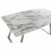 Jedálenský stôl DKD Home Decor Oceľ Biela 160 x 90 x 76 cm Drevo MDF