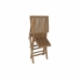 Dārza krēsls DKD Home Decor Smeđa 57 x 47 x 90 cm Tikovina (57 x 47 x 90 cm)