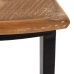 Pomoćni stolić Smeđa Crna Metal Željezo Drvo MDF 62,5 x 62,5 x 73 cm 62,5 x 31 x 73 cm (2 kom.)