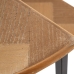Βοηθητικό Τραπέζι Καφέ Μαύρο Μέταλλο Σίδερο Ξύλο MDF 62,5 x 62,5 x 73 cm 62,5 x 31 x 73 cm (x2)